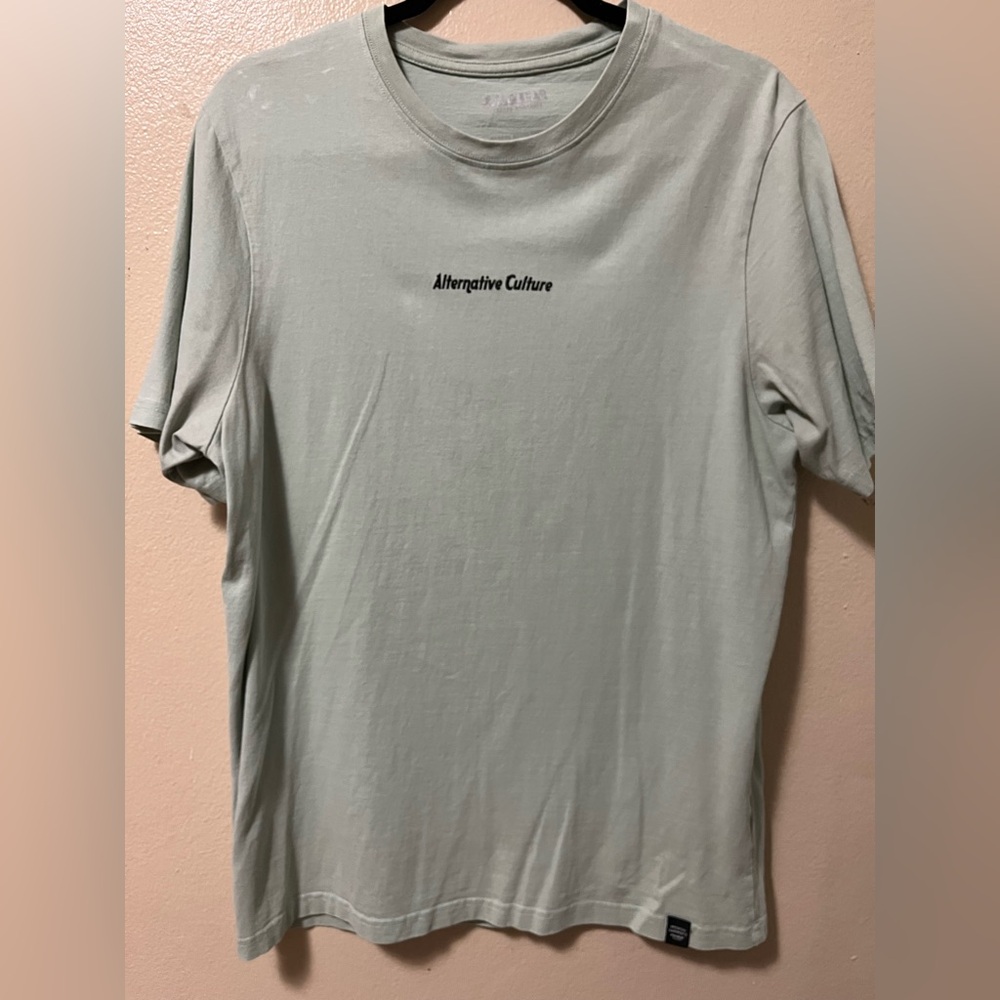 Pull&Bear Men's Light Gray Short Sleeve Tee
